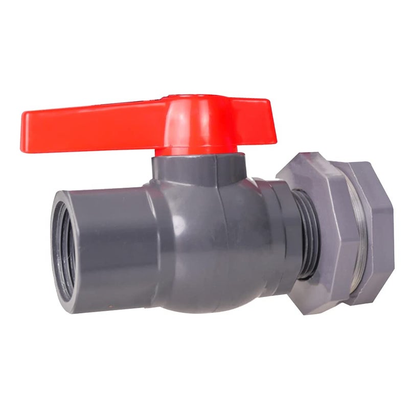 Ququyi 1/2 Inch PVC Rain Barrel Valve Spigot Kit with Ball Valve and Bulkhead Fitting Adapter for Water Tanks  Aquariums  Pools - Image 1